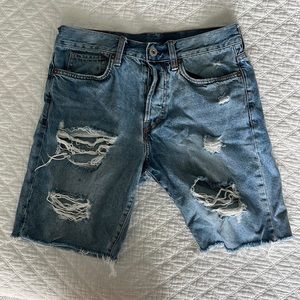 Men's denim shorts